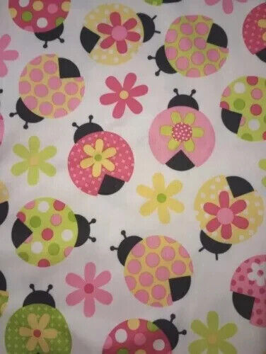 Ladybug pink green fun silky - green,